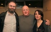 with Karan and Christy Moore (photo by Derek Spiers)